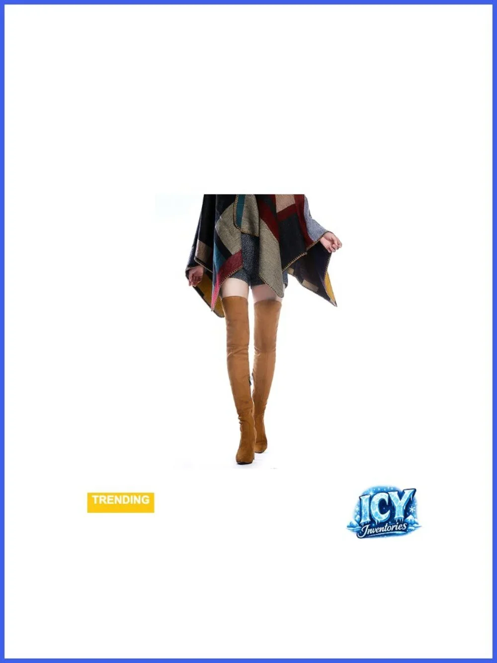 Stretch Suede Chunky Heel Over The Knee Boots Thigh High